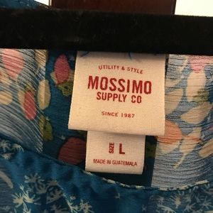 Mossimo Supply Co. Dresses - Mossimo Blue Summer Print Dress Elastic Waist Mossimo Supply Co. Dresses - Mossimo Blue Summer Print Dress Elastic Waist